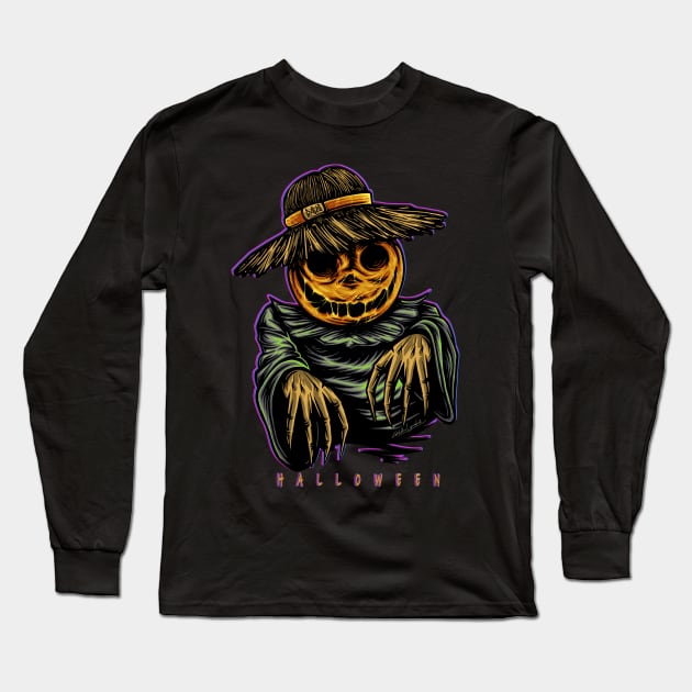 halloween t-shirt design Long Sleeve T-Shirt by BeatrixClover